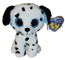 Ty Beanie Boos - FETCH the Dalmatian Dog (2013 Tags / Solid Eyes) (6 Inch) MWMTs
