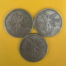 Very good 1989 Mexican Libertad 1 oz . Coin-3PC As shown in the figure