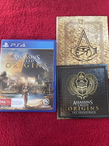 Assassins Creed Origins PS4 (PlayStation 4) Bonus Soundtrack And Map.