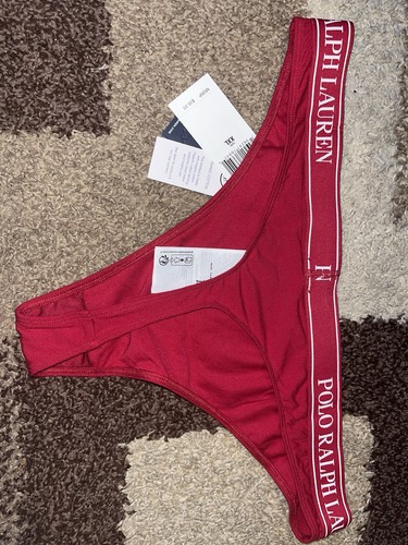 NWT Polo Ralph Lauren Essentials Classic Red Thong XXL $30 - Picture 2 of 2