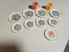 Vintage Flower Print Kids Dishes