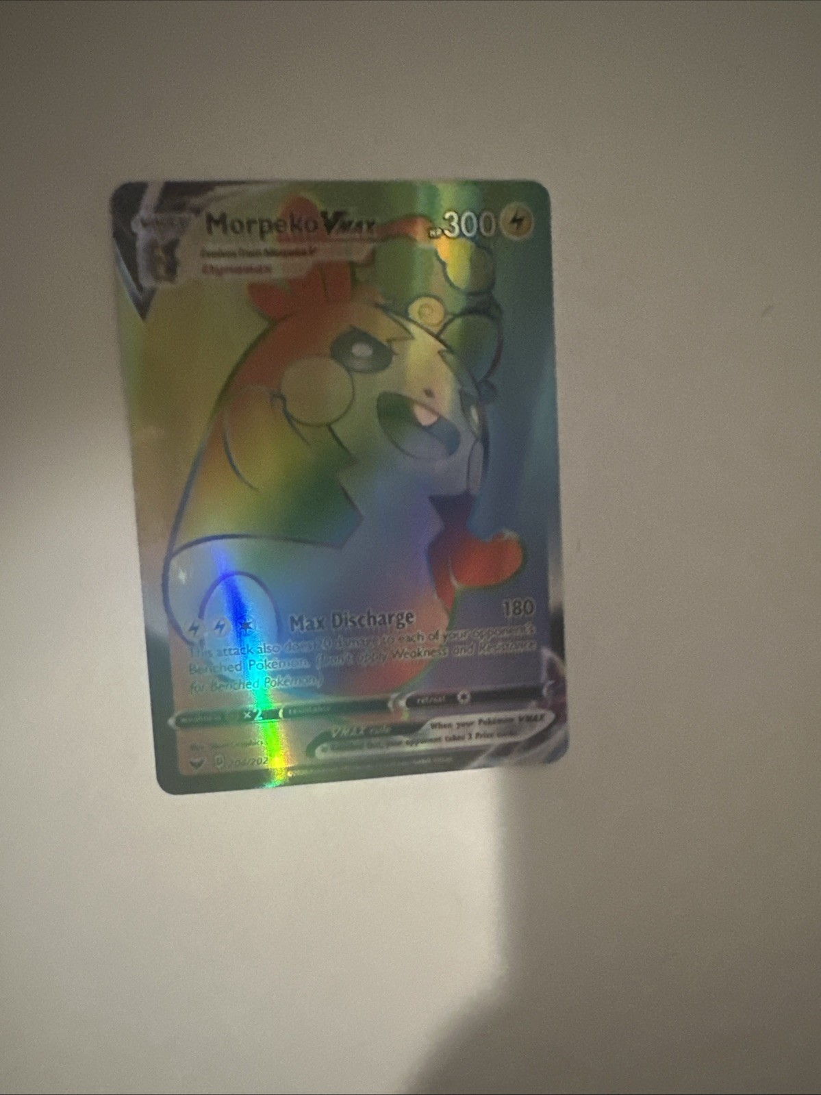 Morpeko VMAX (Secret) 204/202 Swsh01: Sword & Shield Holo