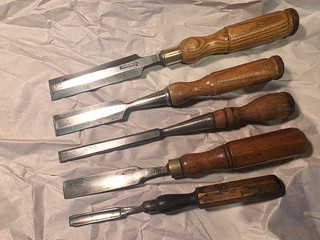 BUCK BERG HOWARTH MARPLES WITHERBY WOOD CHISEL GOUGE ANTIQUE VINTAGE TOOL LOT