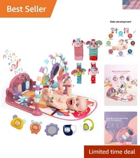 Baby Play Mat Gym,Funny Play Piano Tummy Time Baby Activity Mat with 5 Infant...