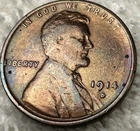 1914-D Lincoln Wheat Small Cent Bronze Coin Denver Mint Circulated BN