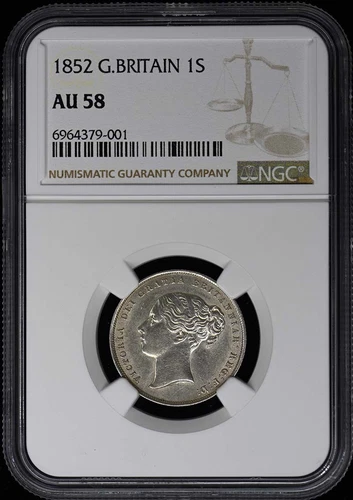 1852 G.BRITAIN 1S NGC AU58