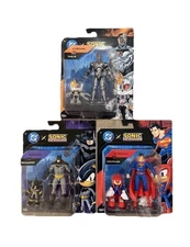 Dc x Sonic The Hedgehog Superman/Knuckles - Batman/Shadow -Cyborg/Tails LOT of 3