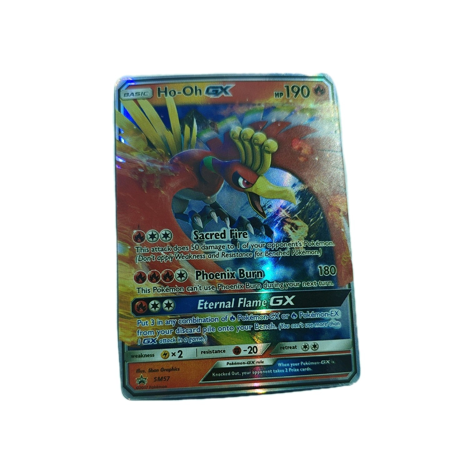 2017 Pokemon Sun And Moon Black Star Promo Ho-oh Gx Sm57 Psa 9 Mint