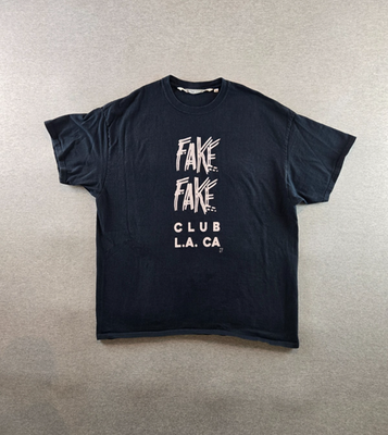 #ad #ad Fred Segal T Shirt Mens XL Black Club L.A. CA Designer Avant Garde RARE Made USA $49.99