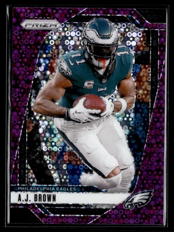 2024 Panini Prizm - #233 A.J. Brown No Huddle Purple 05/49