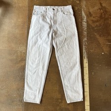 Levi's Vintage 90s Light Wash Blue Tapered Leg Jeans 36x32 USA Made Western 80s