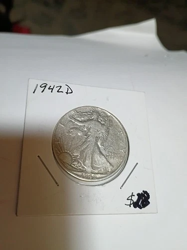1942-D 50C Walking Liberty Half Dollar 90% Silver