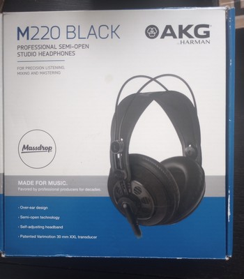 AKG M220 Black Professional Semi-Open Studio Headphones 