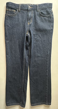 Cat  Jack Relaxed Straight Little Boys 12 Husky Blue Jeans Adjustable Waist