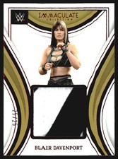 2023 Immaculate Collection WWE Remarkable Memorabilia Red Blair Davenport /25