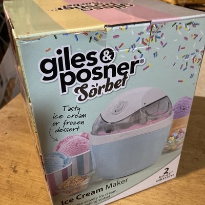 Giles & Posner Eismaschine Sorbetmaschine blau - nur einmal benutzt