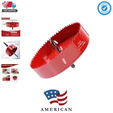 6.1 Inch Hole Saw, Heavy Duty Bi-Metal Cornhole Cutter, HSS Blade Drill Bit f...