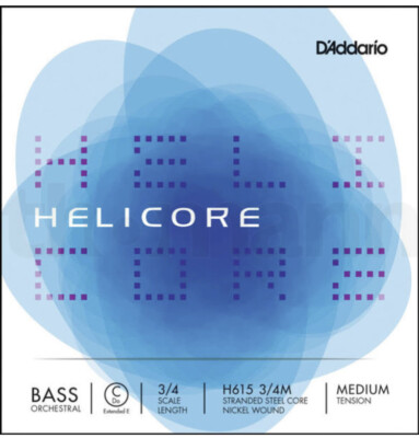 D'Addario HELICORE H615-3/4H Medium C-Saite Nickel Orchester / Kontrabass Neu