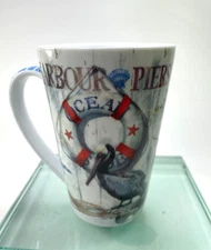 Habour Pier Blue Crab Lissom Design by Jason Lee Coffee Mug 12oz Fresh Daily B41