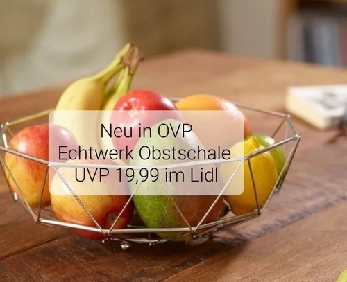 Obstschale Echtwerk Top Qualität Edelstahl - Bild 2 von 5