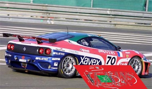 Decals Ferrari 360 Modena Le Mans 2002 70 71 74 1:32 1:43 1:24 1:18 slot decals - Picture 2 of 4