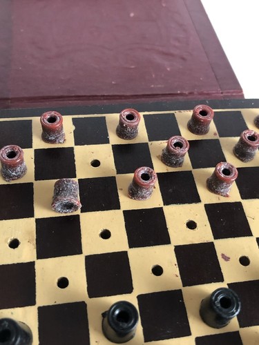 Metro Bookgames Vintage 1940's WWII Travel Chess Vol 220 made in USA NY - Picture 10 of 12