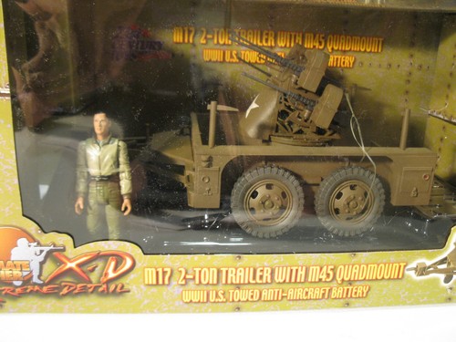 1:18 Ultimate Soldier M17 2-Ton Trailer & M45 Quadmount WWll US NRFB