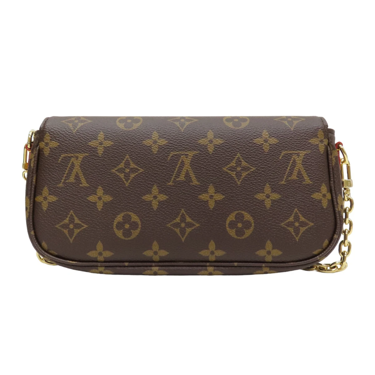 LOUIS VUITTON Wallet On Chain Ivy Monogram Canvas Brown Shoulder 