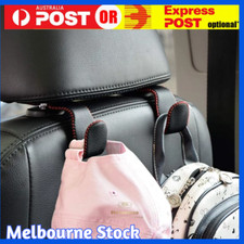 Car Hooks Universal Vehicle Back Seat Headrest Hanger Holder Microfiber,BlackRed