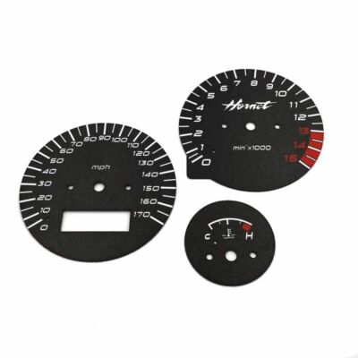 Honda CB 600S Hornet 2000-2002 MPH Aftermarket Black Gauge Faces