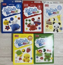 New Daiso soft and Light Nendo Soft CLAY 5 colors set from japan #0001