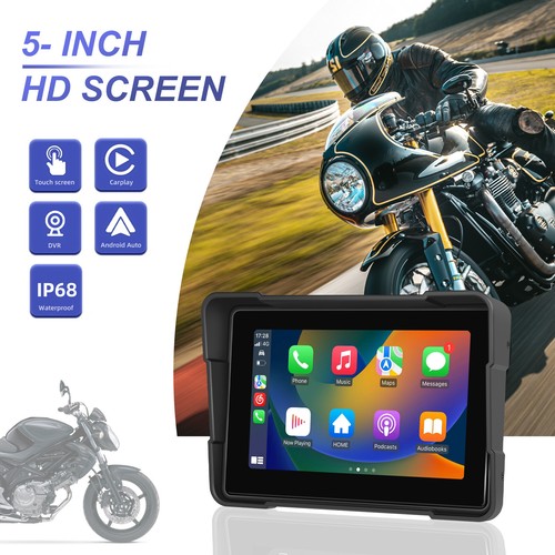 5'' Motorrad GPS Motobike CarPlay Android Auto Wasserdichter IP67 BT Autoradio - Bild 2 von 14