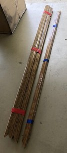 86 Feet Oak HardwoodMolding, Decorative Trim Doors Etc 2 1/4” Wide