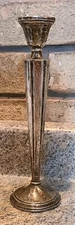 Antique Sterling Silver Tall Candle Stick Holder 10in (A9)