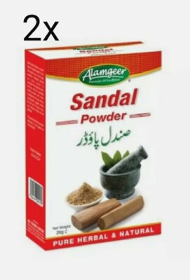 2x Sandelholz Natur & Rein Kräuter 100% Pulver Alamgeer 20gx2