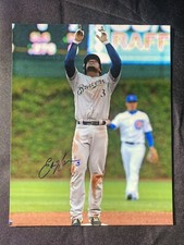 Elian Herrera Milwaukee Brewers Signed Auto Autographed 8x10 Photo