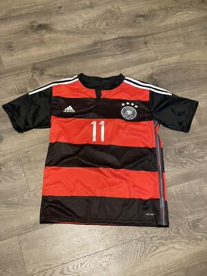 Adidas Germany Away Soccer Jersey WC 2014 Klose #11 Men’s Size S Small 