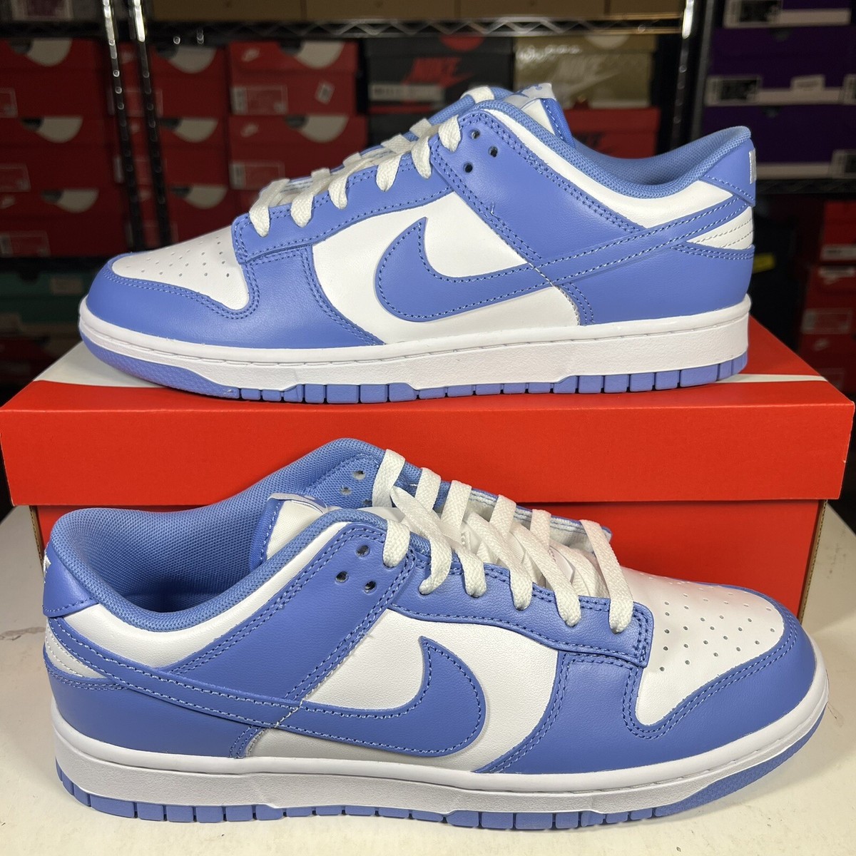Size 10 - Men's Nike Dunk Low Polar Blue White DV0833 400 | eBay
