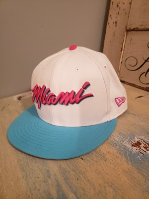 Miami Heat New Era SOUTH BEACH SCRIPT 9Fifty Snapback Hat ...