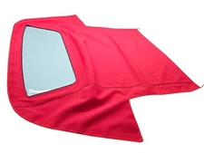 Fits: Chevrolet Camaro Firebird 87-89 Soft Top HAARTZ LOGO RED CANVAS 51.5 Wide