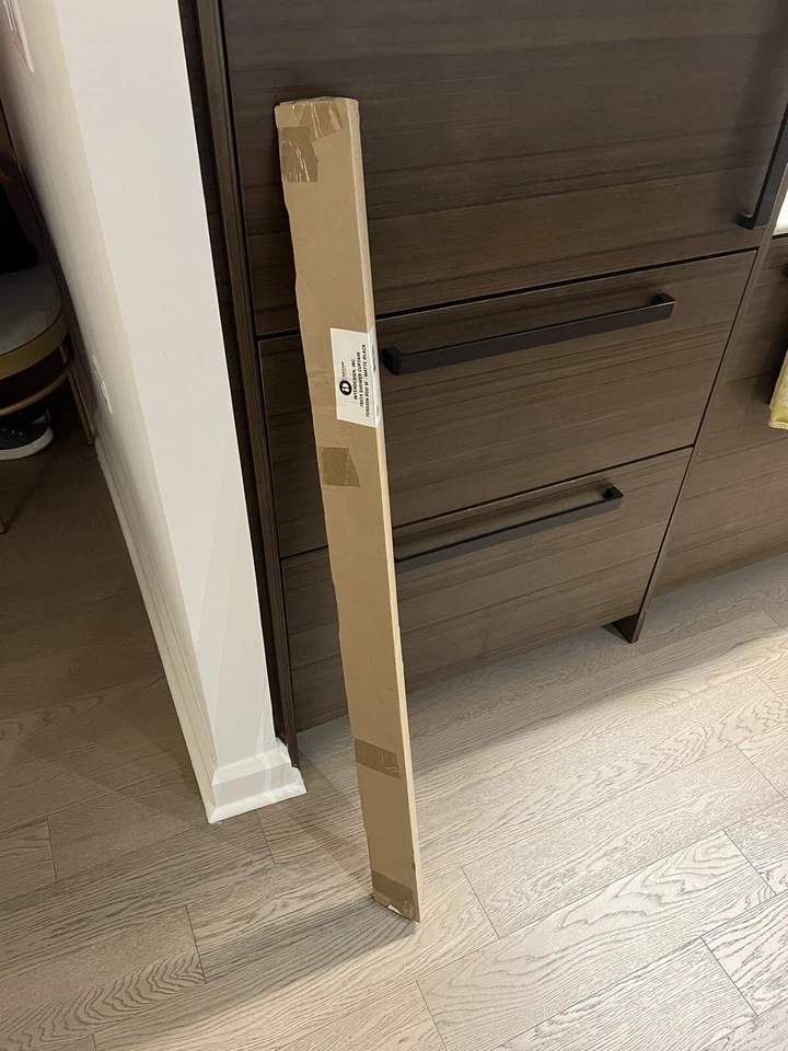 InterDesign 78574, Tension Rod, Metal, Shower Curtain Rod, Matte Black 43-75inch - Image 2 of 2