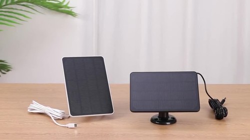 Solarpanel für Überwachungskamera Aussen DC 5V Outdoor Akku Kamera mit Micro USB - Video 1 von 1