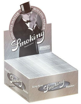 3 Boxen Smoking MASTER Slim King Size Papers KS 150 x 33 Blättchen Silver Paper