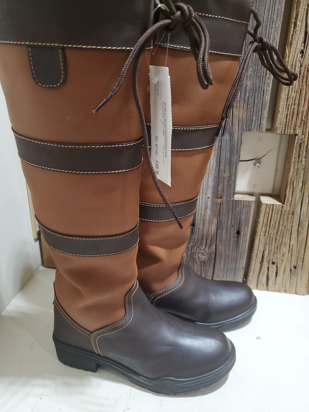 Middleburg Ladies H2O Country Boots Brown Waterproof Tall 82116-R SZ 6.5 NEW B33