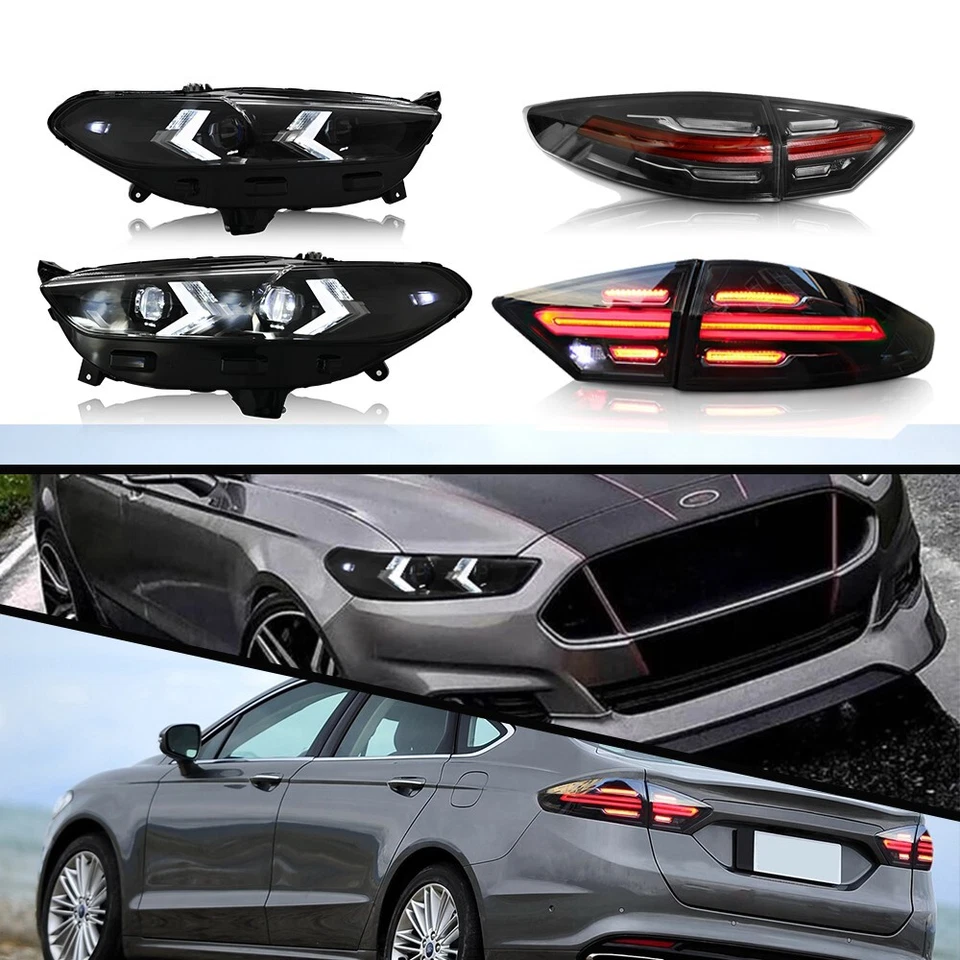 For Ford Mondeo Fusion 2013-2016 LED Sequential Headlight LED Taillight Assembly Foto 4 de 4