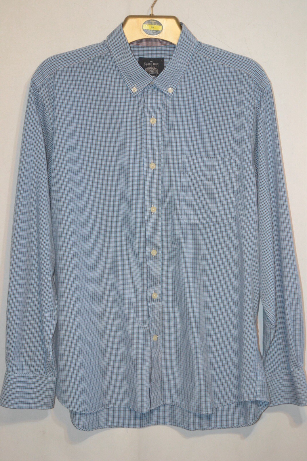 FILA The Savile Row Company camicia uomo bianca blu nera a quadri taglia large