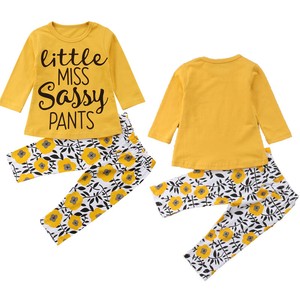 US Toddler Kids Baby Girl Sassy Tops T-Shirt Shorts Pants Outfits Clothes Summer
