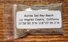 Marina Del Rey Sand Soil Dirt Sample Los Angeles County California Apx. 30ml