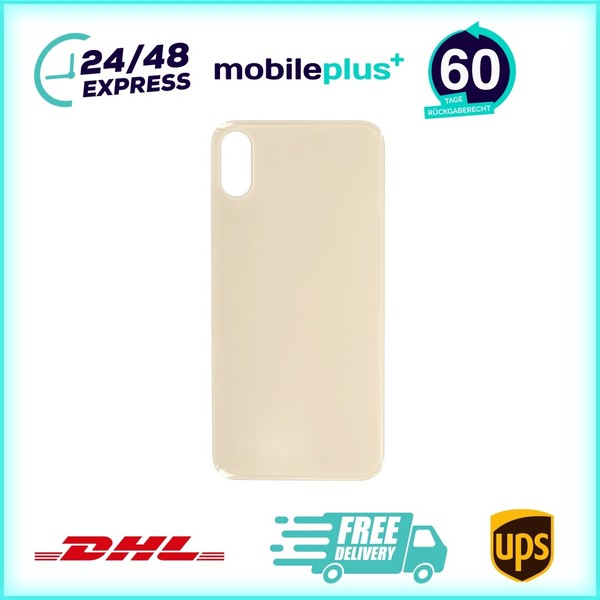 FüR Iphone X Akkufachdeckel Backcover Gold Kameraglas RüCkseite-image