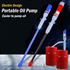 Battery Powered Electric Fuel Transfer Siphon Pump Gas Oil Water Liquid 2.2 GPM